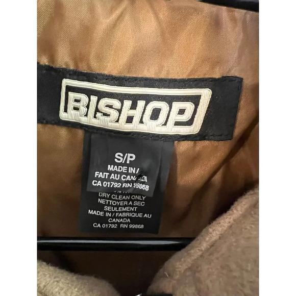 Microsoft Jacket Coat Mens Small Camel Tan Wool Blend Computer PC Software - Picture 8 of 15